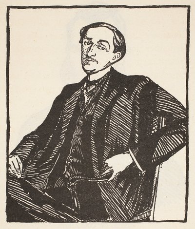 Maurice Barrès, copie par Boris Mestchersky (d.1957), illustration de 